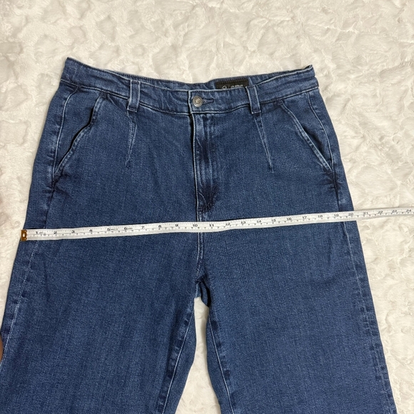 AG Los Angeles, Women's Classic Blue Wide Leg Jeans - Picture 2 of 10